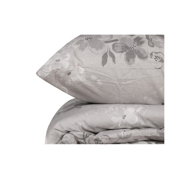 Sivé obliečky na jednolôžko z bavlny Renforcé 140x200 cm Elena – Mijolnir-image-2