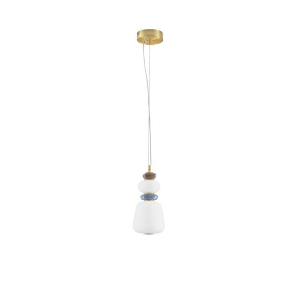 Biele/v zlatej farbe kovové LED závesné svietidlo so stmievačom s porcelánovým tienidlom/so skleneným tienidlom ø 17 cm Palo – Nova Luce