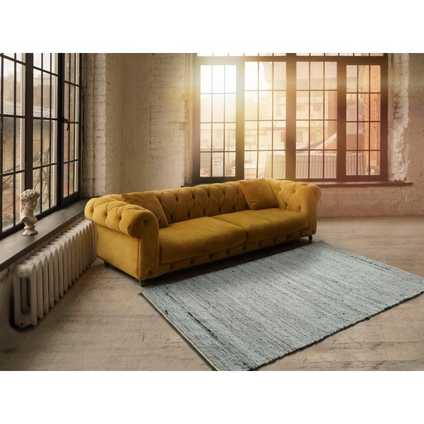 Svetlosivý koberec z recyklovaného plastu Universal Cinder, 60 x 110 cm-image-1