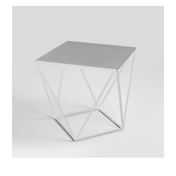 Biely odkladací stolík Custom Form Daryl, 60 × 60 cm-image-1