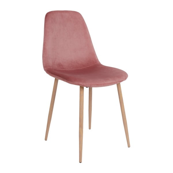 Súprava 2 jedálenských stoličiek s ružovým poťahom zo zamatu House Nordic Stockholm