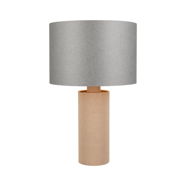 Sivo-béžová stolová lampa (výška 48 cm) Canio – Trio