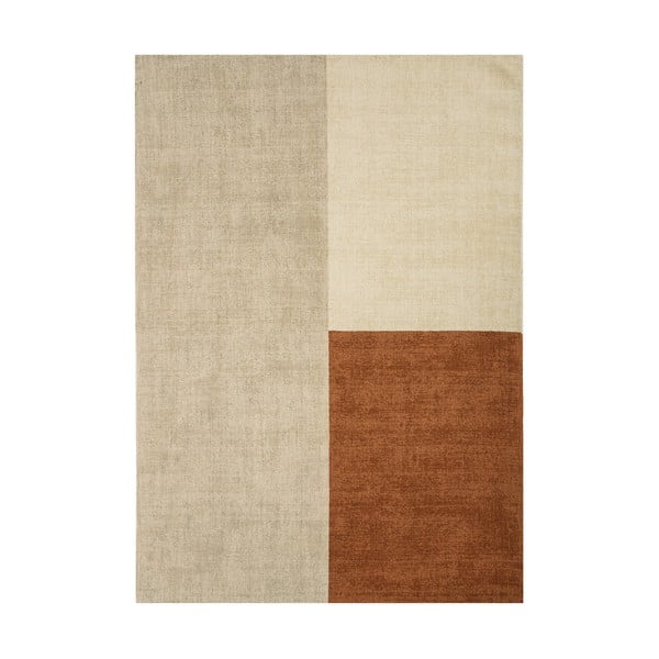 Béžovo-hnedý koberec Asiatic Carpets Blox, 120 x 170 cm