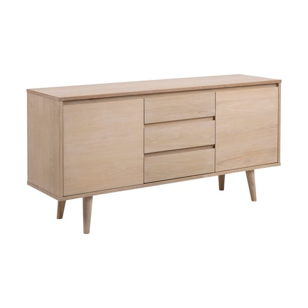 Nízka komoda v dekore duba v prírodnej farbe 150x75 cm Nagano – Actona-image-2