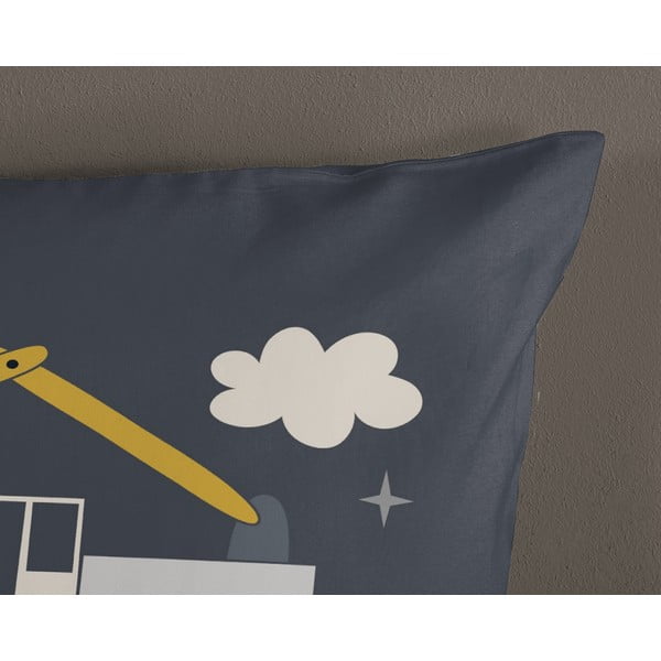 Sivé bavlnené detské obliečky na jednolôžko 140x200 cm Rush – Good Morning-image-3