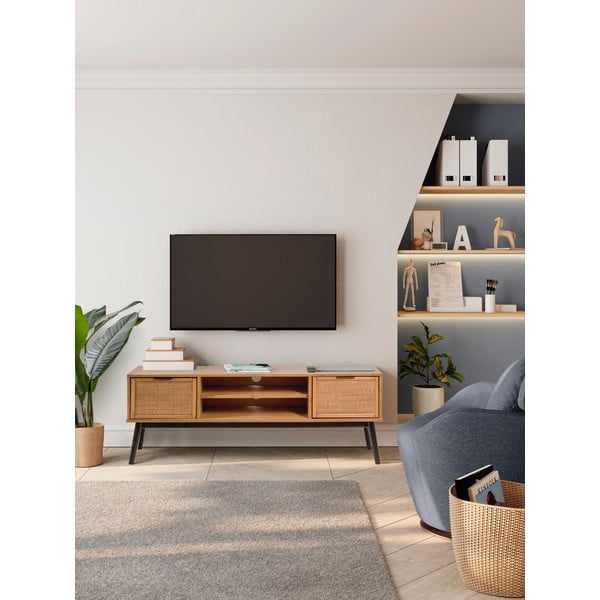 TV stolík z borovicového dreva 140x52 cm Natasha – Marckeric-image-1