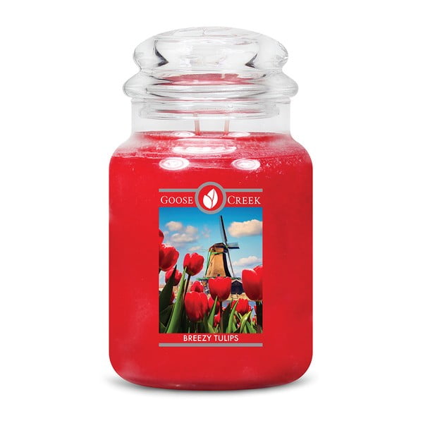 Vonná sviečka Ego Dekor Svieže tulipány, 150 hodín horenia