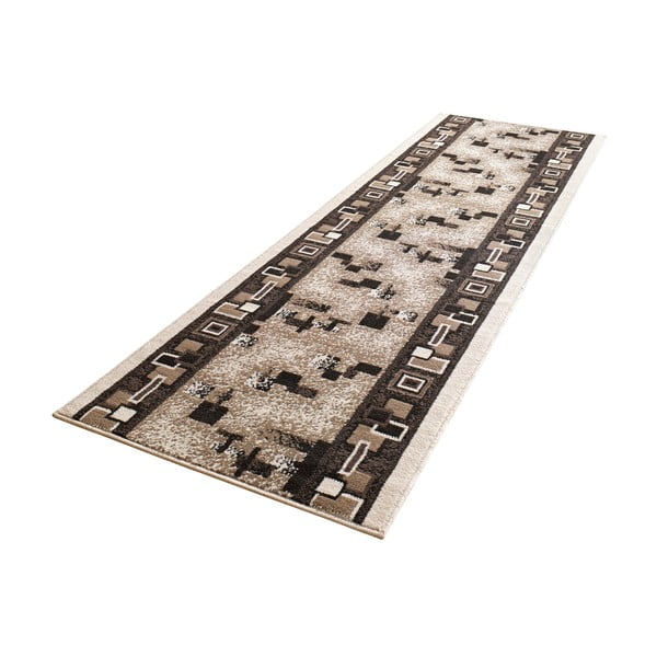 Hnedý koberec behúne 80x250 cm Cube – Hanse Home-image-2