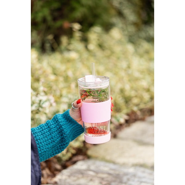 Ružový termo hrnček 600 ml Fuori – Vialli Design-image-4