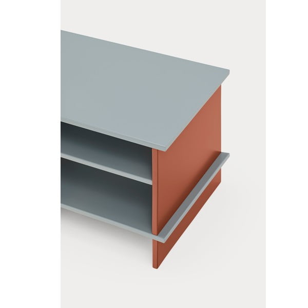 Nočný stolík s poličkami v tehlovo-sivej farbe Inari – Teulat-image-4