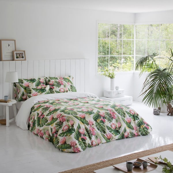 Bavlnené obliečky na prikrývku Marghett Protea, 220 x 220 cm-image-3