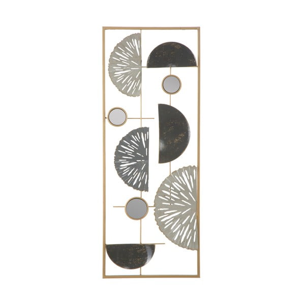 Nástenná kovová dekorácia Mauro Ferretti Geometric, 28,5 × 74 cm