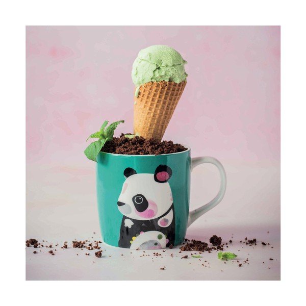 Tyrkysový porcelánový hrnček Maxwell & Williams Pete Cromer Panda, 375 ml-image-1