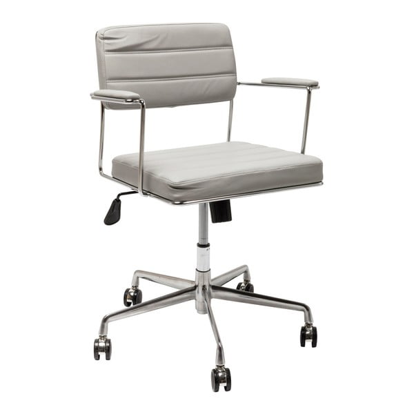 Sivá kancelárska stolička Kare Design Dottore