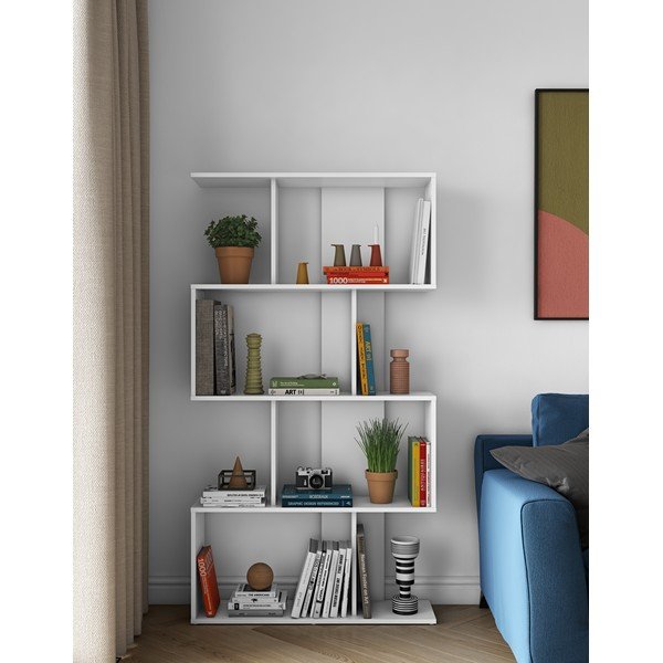 Biela knižnica 89x165 cm Sigma - TemaHome -image-1