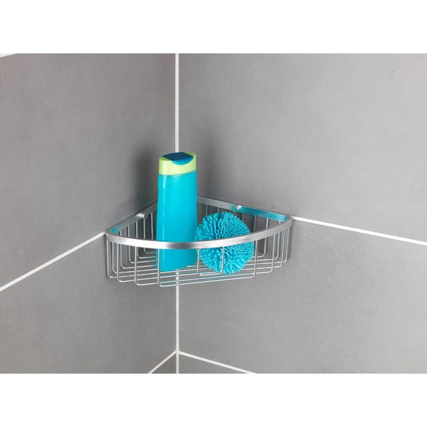 Nástenná rohová polička do kúpeľne Wenko Gomo-image-3