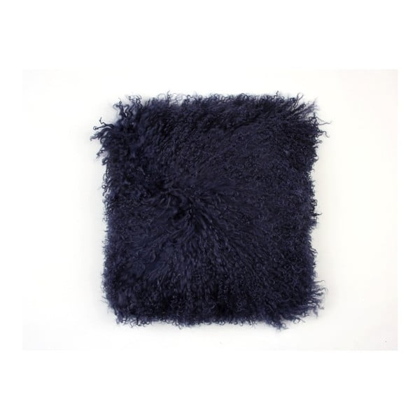 Čierny vlnený vankúš z ovčej kožušiny Auskin Camdyn, 35 × 35 cm