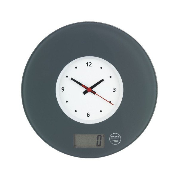 Sivá kuchynská váha s hodinami Wenko Clock-image-2