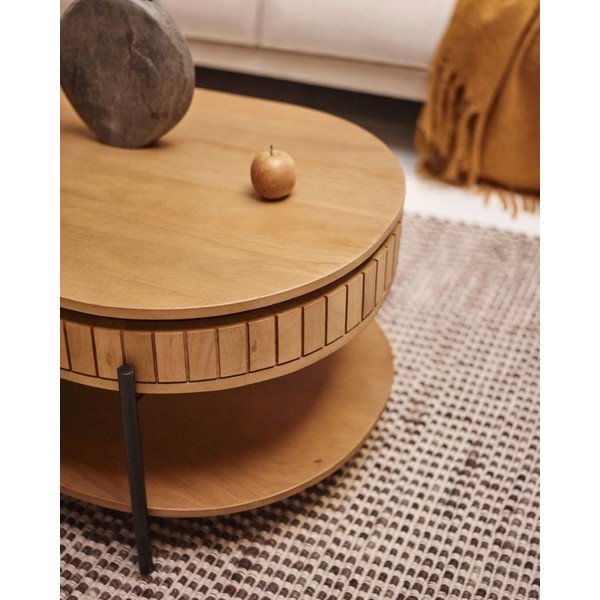 Konferenčný stolík z mangového dreva 130x65 cm Licia - Kave Home-image-2