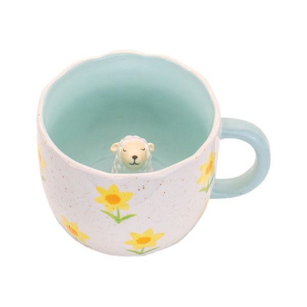 Modrý/krémový porcelánový hrnček 350 ml Surprise Sheep – Sass & Belle-image-4