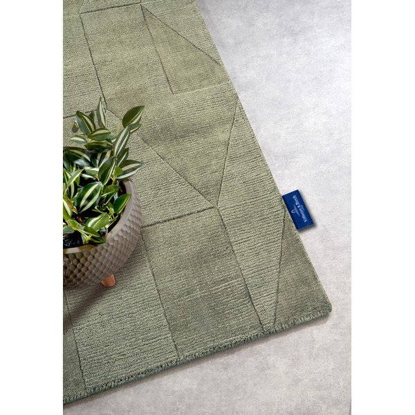 Zelený ručne tkaný vlnený behúň 80x250 cm Ursule – Villeroy&Boch-image-2