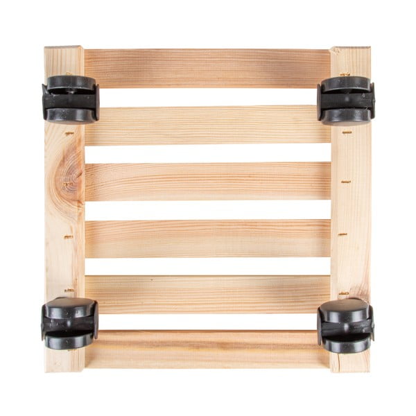 Drevený pojazdný podstavec pod kvetináč (výška  8 cm) Indoor & Outdoor – Esschert Design-image-4