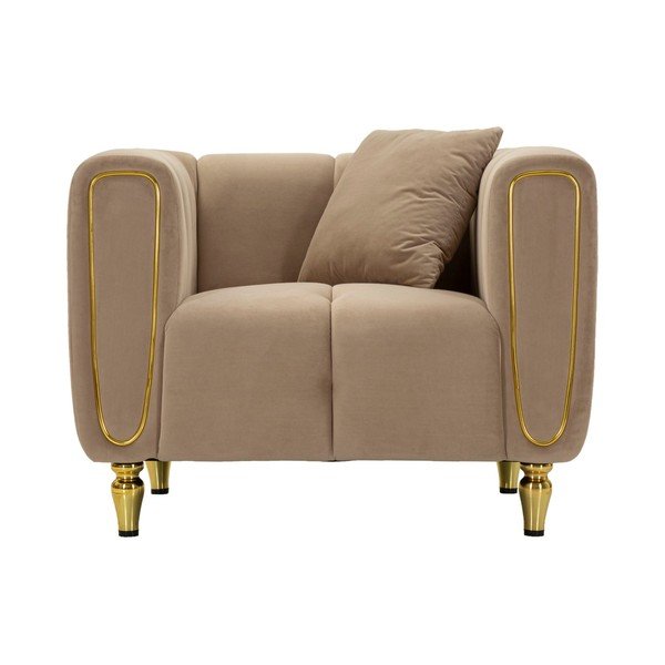 Taupe zamatové kreslo Alma – Mauro Ferretti-image-2