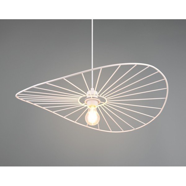 Biele závesné svietidlo ø 60 cm Chapeau – Reality-image-4