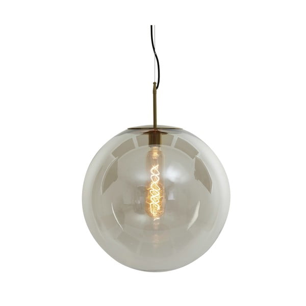 Závesné svietidlo v bronzovej farbe so skleneným tienidlom ø 48 cm Medina – Light & Living-image-2