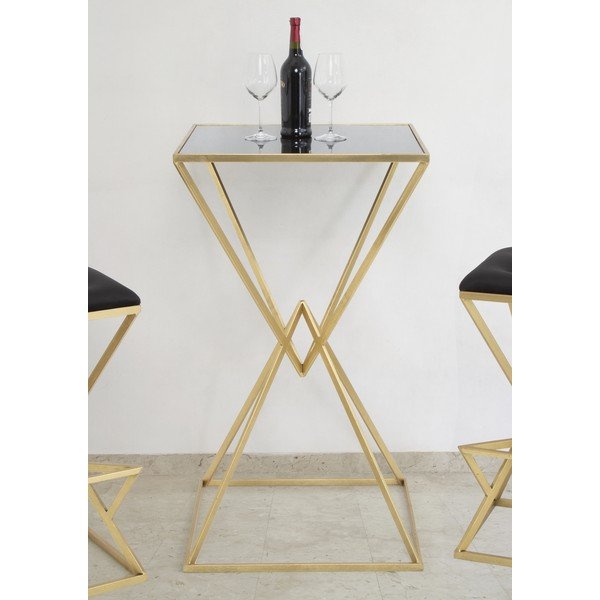 Barový stôl so sklenenou doskou 60x60 cm Piramid – Mauro Ferretti-image-1