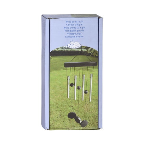 Závesná zvonkohra v striebornej farbe Esschert Design, 58 cm-image-2