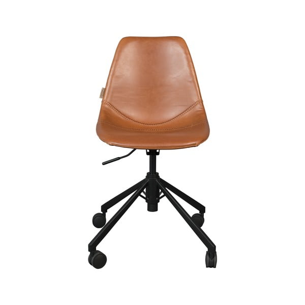 Hnedá kancelárska stolička na kolieskach Dutchbone Franky-image-3