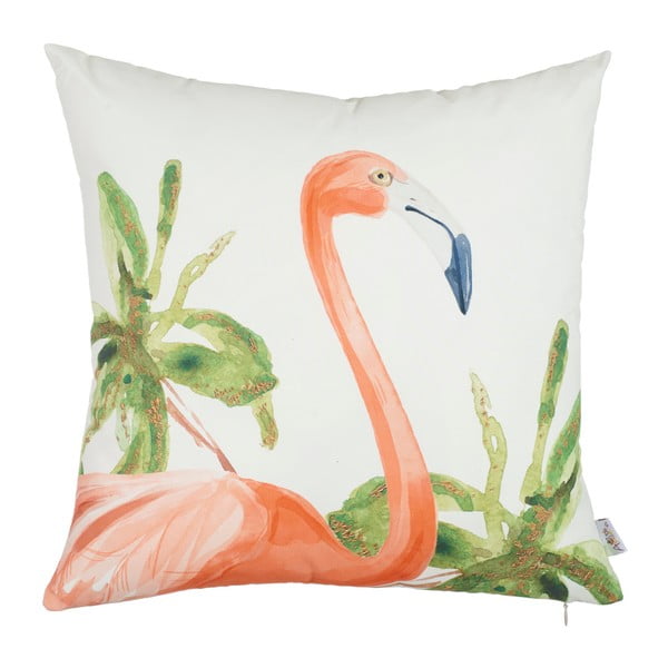 Obliečka na vankúš Apolena Hello Flamingo, 43 x 43 cm
