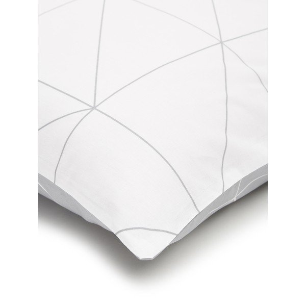 Bielo-sivé bavlnené obliečky na jednolôžko by46 Marla, 155 x 220 cm-image-4