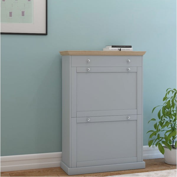 Sivá výklopná skrinka na topánky Binz – Støraa-image-1