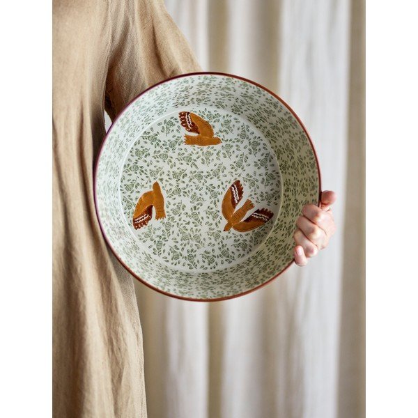 Zelená keramická misa ø 28 cm Hezha – Bloomingville-image-3