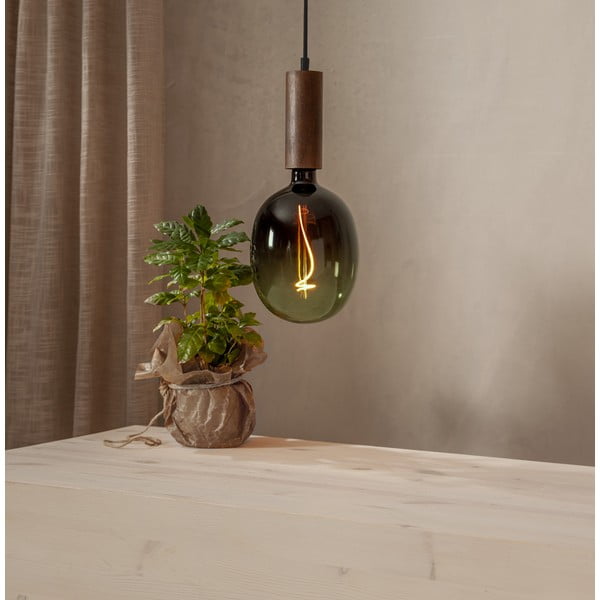 Tmavohnedé závesné svietidlo Tub – Star Trading-image-1