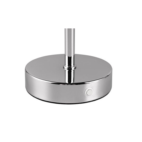 LED stmievateľná stolová lampa v lesklo striebornej farbe (výška 30 cm) Jeff – Reality-image-3