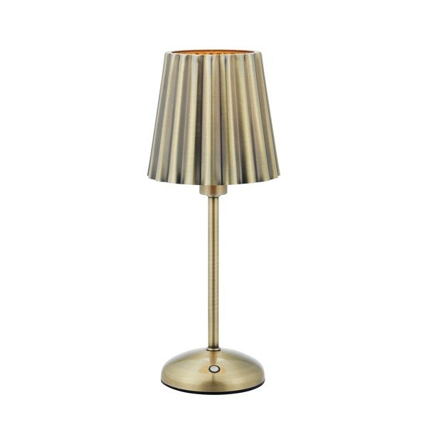 Kovová LED so stmievačom/prenosná stolová lampa v mosadznej farbe (výška  35 cm) Celia – Markslöjd