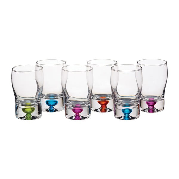 Sada 6 sklenených panákov Kitchen Craft Shot Glasses