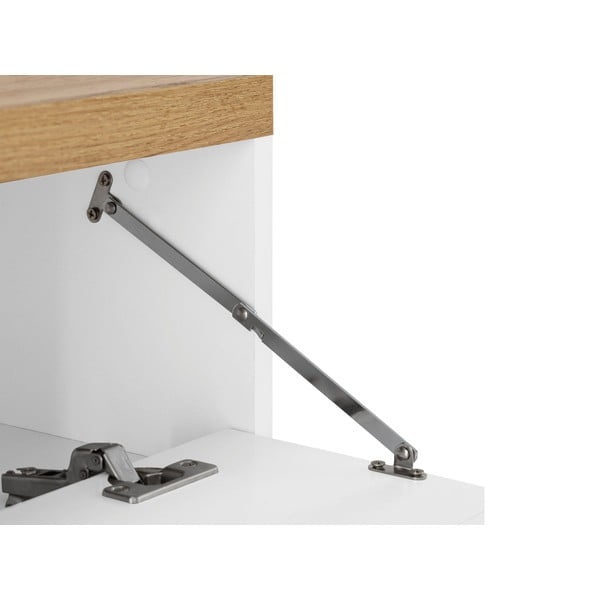 Biela skrinka pod umývadlo v dekore duba 60x57 cm Thessa – Støraa-image-3