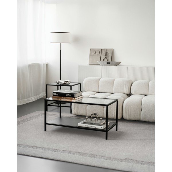 Svetlosivý vlnený koberec 133x190 cm Morphic Rocca – Agnella-image-2