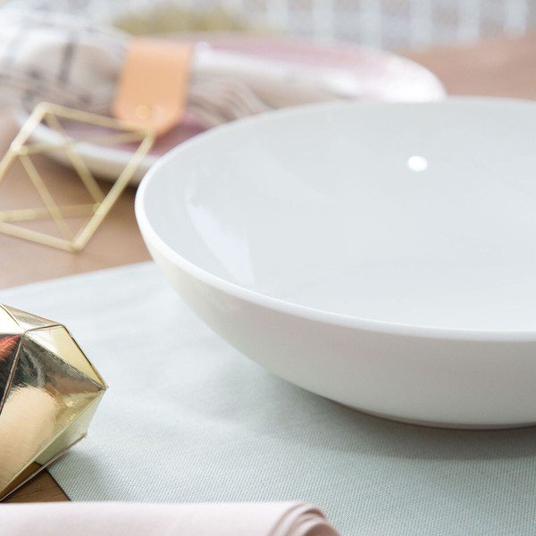 Servírovacia biela porcelánová miska Villeroy & Boch Uni, ⌀ 26 cm-image-3