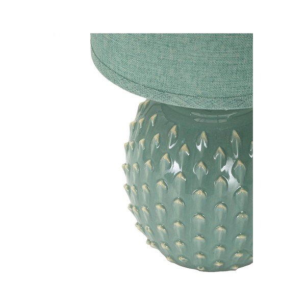 Svetlomodrá keramická stolová lampa s textilným tienidlom (výška  27 cm) Pontus – Mauro Ferretti-image-2