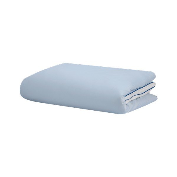Svetlomodrá obliečka na perinu na jednolôžko z bavlneného saténu 140x200 cm Oba – noo.ma