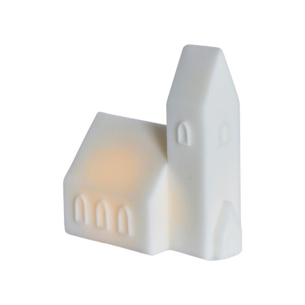 Biela svetelná dekorácia na baterky Copenhagen City Church – Sirius