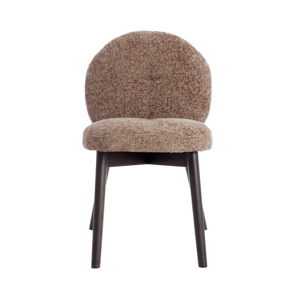 Hnedé čalúnené jedálenské kreslá v súprave 2 ks Sinosa – Light & Living-image-1