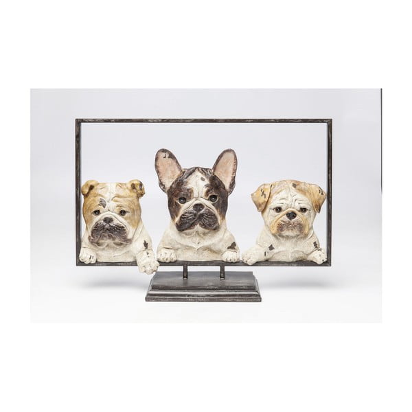 Dekoratívne socha Kare Design Dogs In Frame, šírka 63 cm