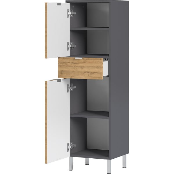 Skrinka s dubovým dekorom Germania Mauresa, výška 120 cm-image-2