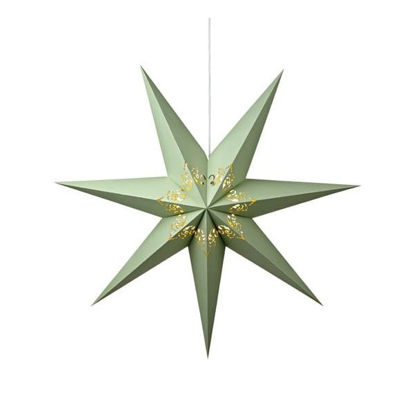 Svietiaca hviezda Kandy Light Green, 75 cm